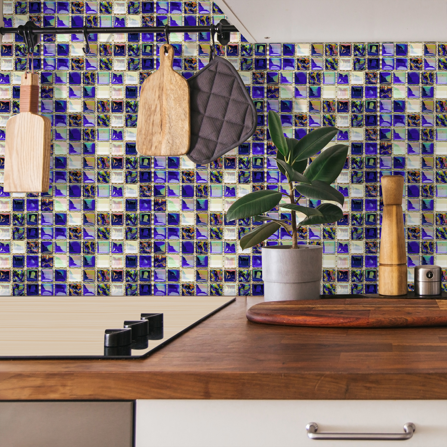 24 Styles 2D Mosaic Tiles Wall - Home Bathroom Glass avaliação e preço