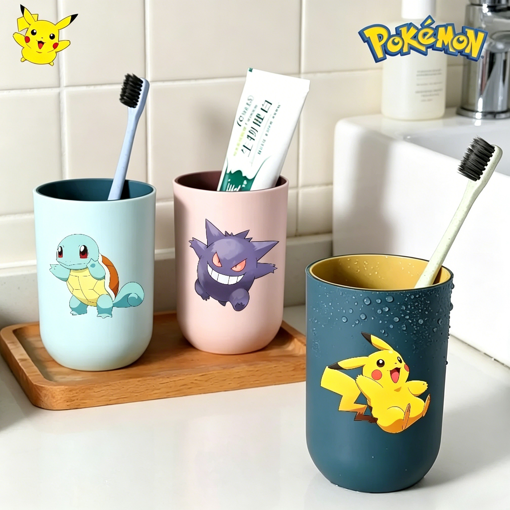 Cartoon Pokemon Bathroom Tumbl - Home Bathroom Accessories avaliação e preço