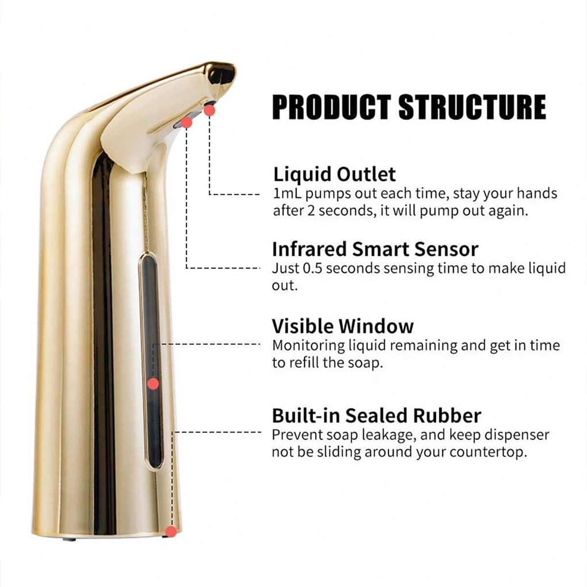 Large Capacity 13.53 Ounces (4 - Home Needs Bathroom Cleaning avaliação e preço