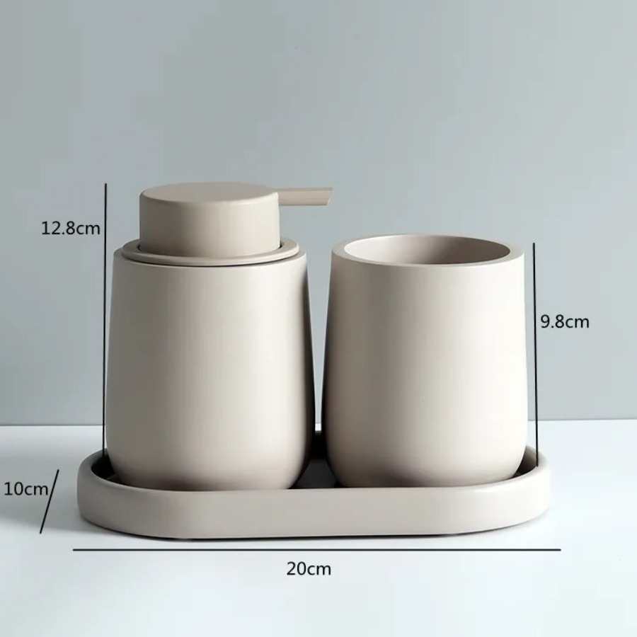 Bathroom Accessories Set Resin - Home Bathroom Gadgets avaliação e preço