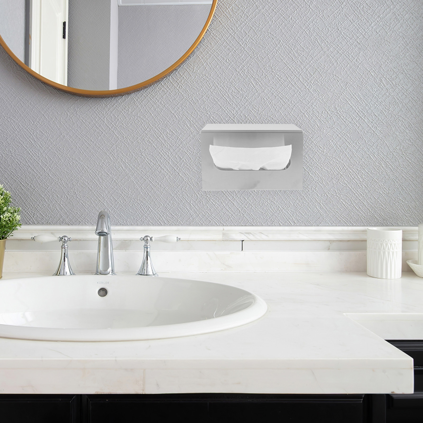 Stainless Steel Wall Mounted T - Home Bathroom Towel Dispenser avaliação e preço