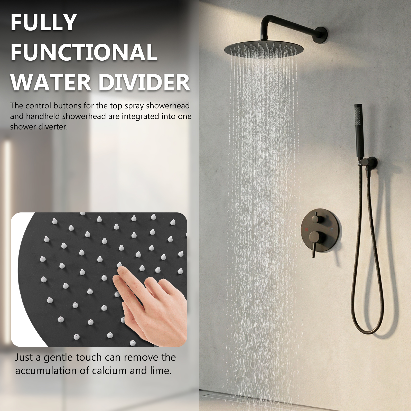 Ceiling Rainfall Shower Head S - Home Bathroom Shower avaliação e preço