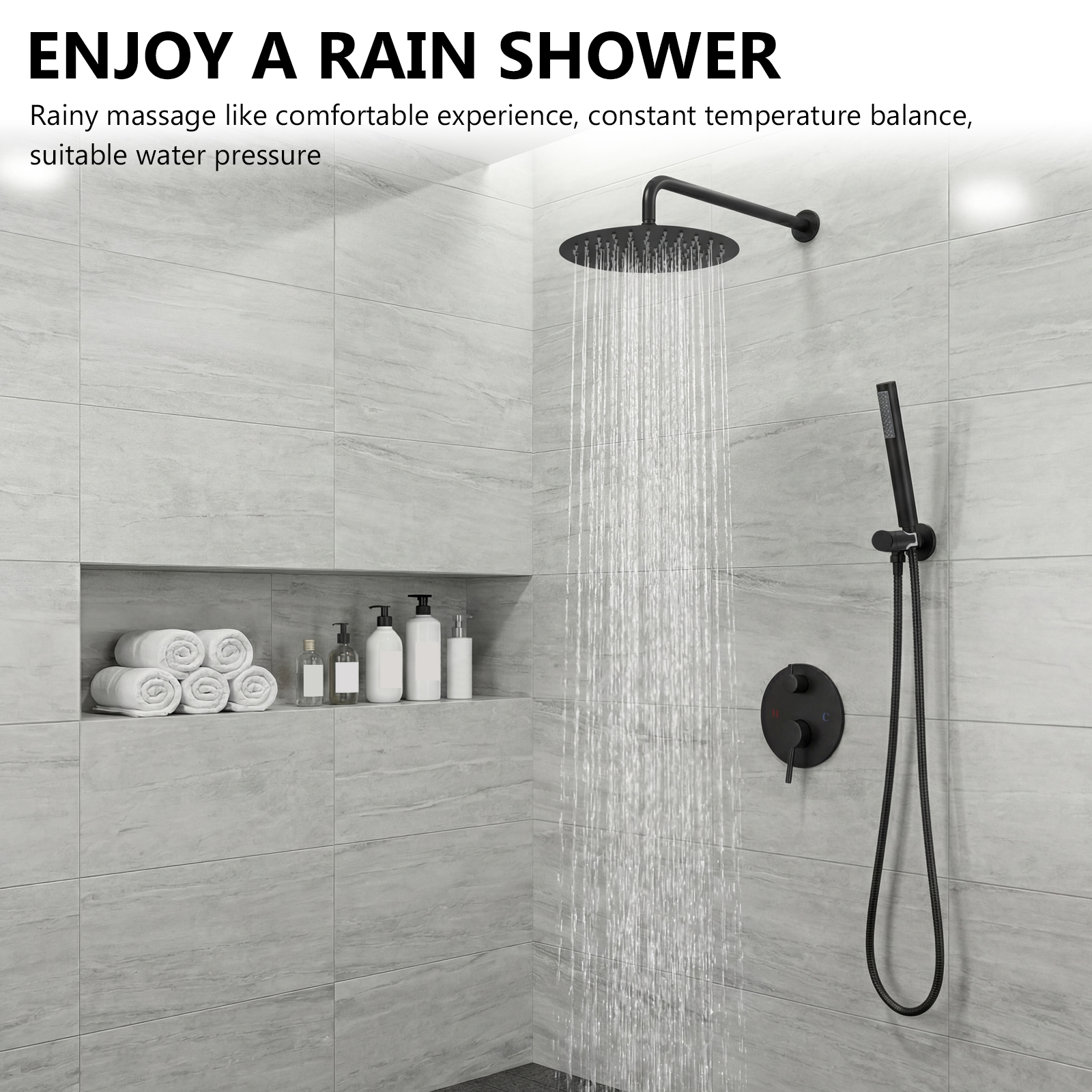 Ceiling Rainfall Shower Head S - Home Bathroom Shower avaliação e preço