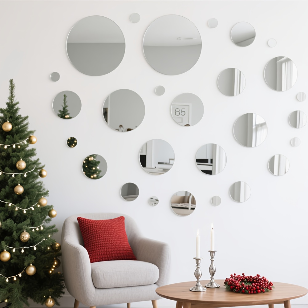 20CM Circular Acrylic Mirror W - Home Goods Bathroom Mirrors avaliação e preço