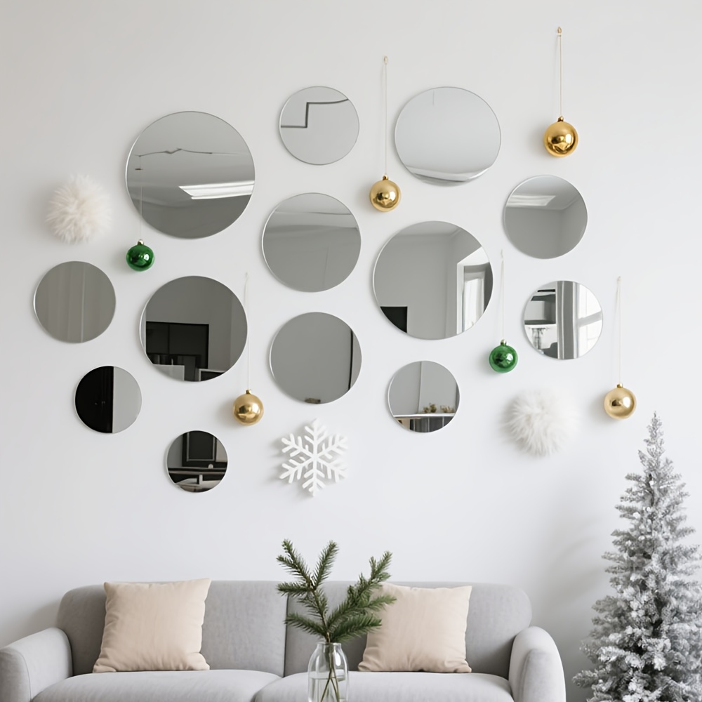 20CM Circular Acrylic Mirror W - Home Goods Bathroom Mirrors avaliação e preço