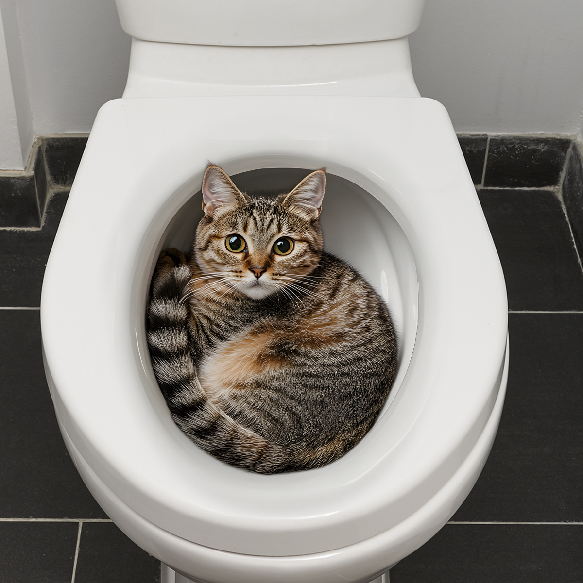 3D Funny Cat Toilet Sticker Ba - Home Bathroom Gadgets avaliação e preço