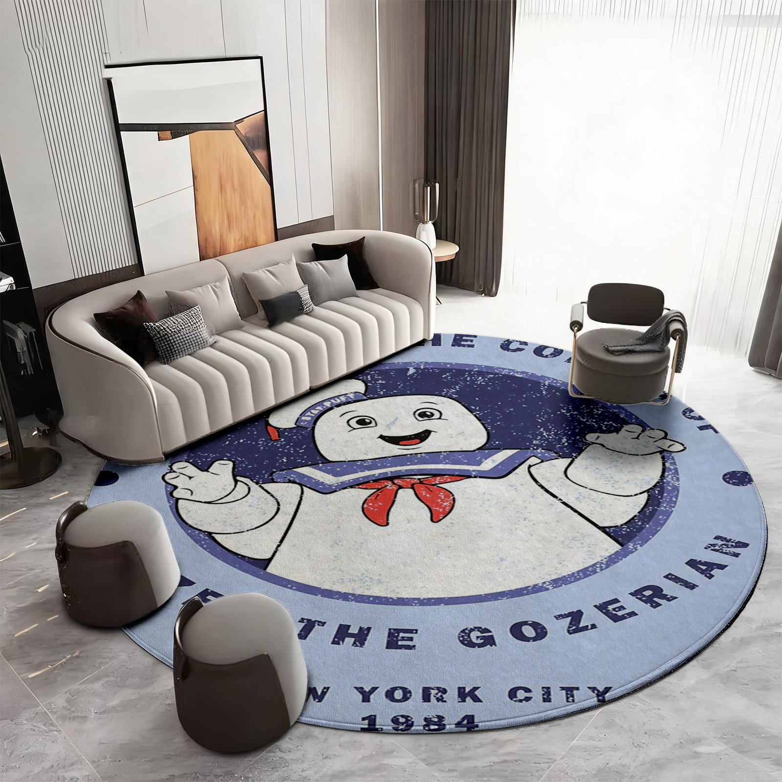 Novelty Pop Culture Round Area - Home Decor Bathroom Ideas avaliação e preço