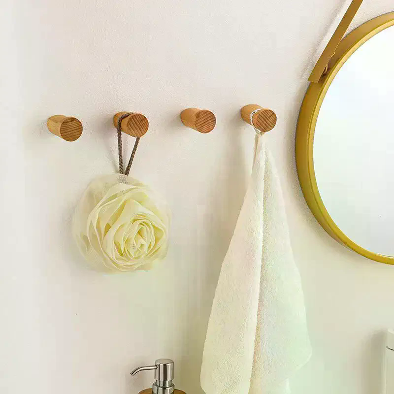 Wall Hanger Wood Hook Beech Ho - Home Bathroom Gadgets avaliação e preço