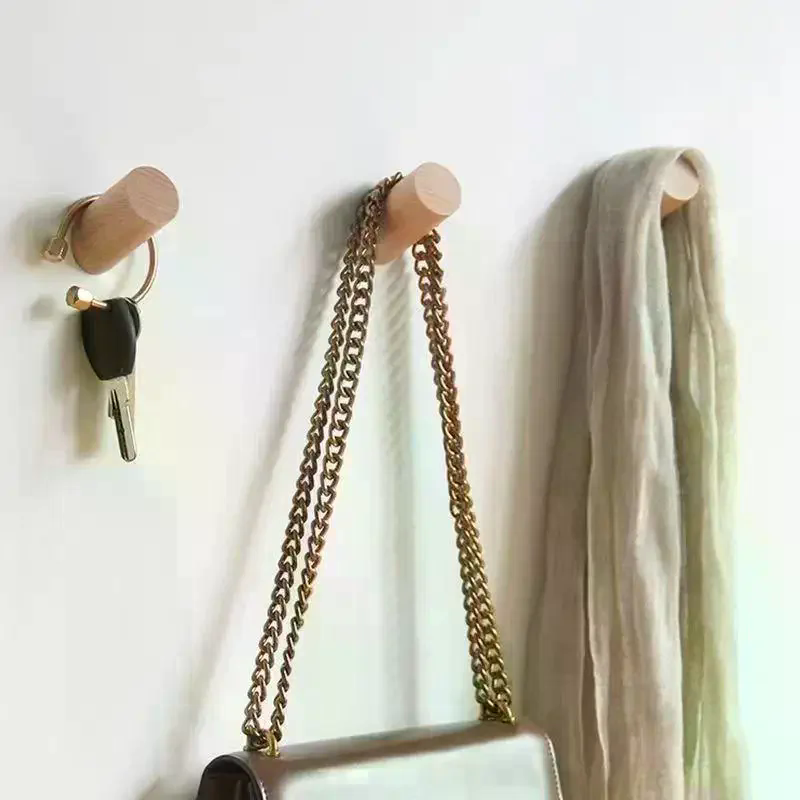 Wall Hanger Wood Hook Beech Ho - Home Bathroom Gadgets avaliação e preço