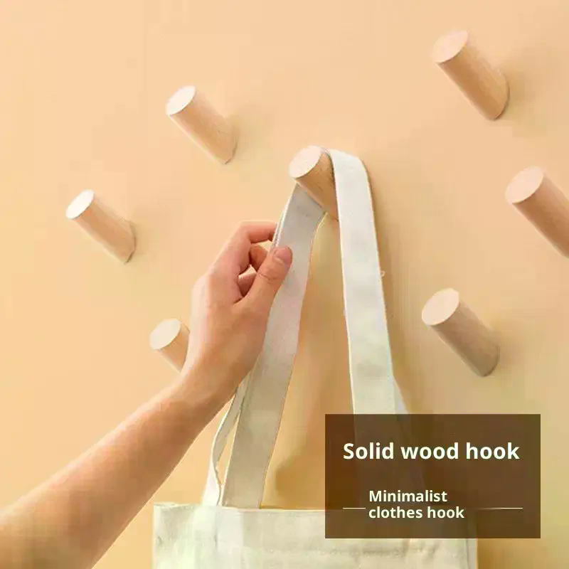 Wall Hanger Wood Hook Beech Ho - Home Bathroom Gadgets avaliação e preço
