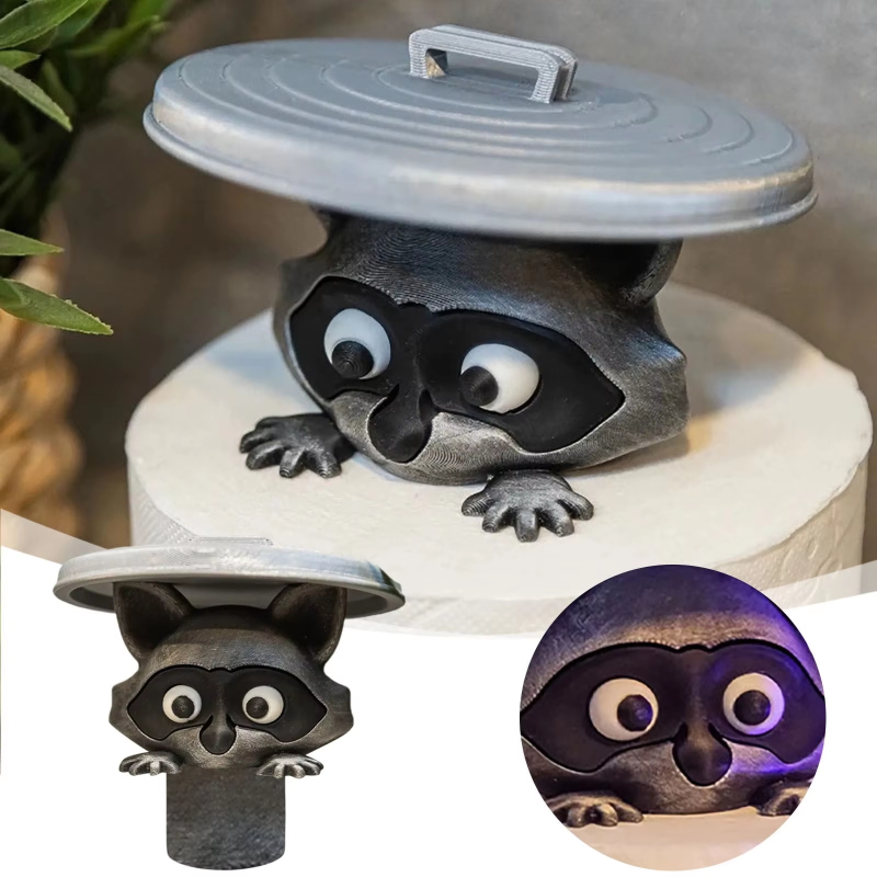 Cute Raccoon Toilet Paper Hold - Home Decor Bathroom Ideas avaliação e preço